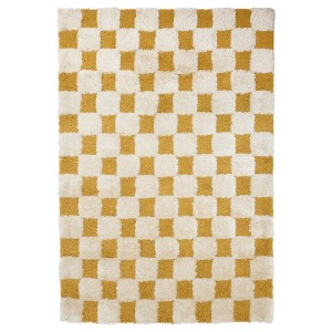 IKEA RULLBANA rug, off-white/dark yellow, 4'4 inx6'5 in Off White / Dark Yellow, Ikea Ireland | 6982SDCVP