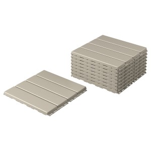 IKEA RUNNEN decking, outdoor, 9 sq feet Beige, Ikea Ireland | 5731HJMOQ