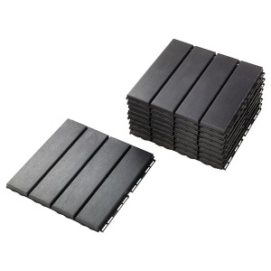 IKEA RUNNEN decking, outdoor, 9 sq feet Dark Gray, Ikea Ireland | 1324UOCQJ