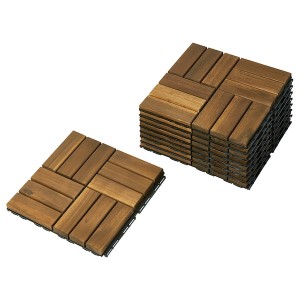 IKEA RUNNEN decking, outdoor, acacia, 9 sq feet Acacia, Ikea Ireland | 9641XUSCZ