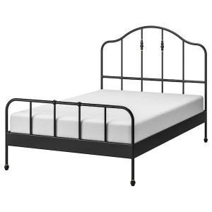 IKEA SAGSTUA bed frame, Full Black / Luröy, Ikea Ireland | 3604ECSNB