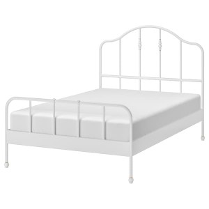 IKEA SAGSTUA bed frame, Full White / Luröy, Ikea Ireland | 9652XQWIT