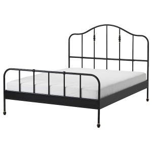 IKEA SAGSTUA bed frame, Queen Black, Ikea Ireland | 2367RVLEH