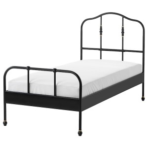 IKEA SAGSTUA bed frame, Twin Black / Lönset, Ikea Ireland | 6897ZVGJB