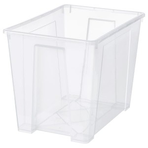 IKEA SAMLA box, clear, 22x15 ¼x16 ½ in/17 gallon, Ikea Ireland | 6174VEUZH