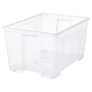 IKEA SAMLA box, clear, 30 ¾x22x17 in/34 gallon, Ikea Ireland | 4086OREPF