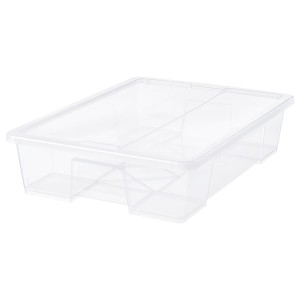IKEA SAMLA box with lid, clear, 31x22 ½x7 in/15 gallon, Ikea Ireland | 8425SXEZY