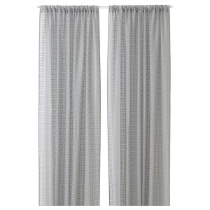 IKEA SANDDÅDRA sheer curtains, 1 pair, 57x98 in Gray, Ikea Ireland | 6439VLRXA