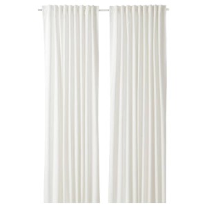IKEA SANELA curtains, 1 pair, white, 55x98 in, Ikea Ireland | 9723OHVFU