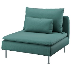 IKEA SÖDERHAMN 1-seat section Kelinge Gray / Turquoise, Ikea Ireland | 7204UDHJT