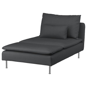 IKEA SÖDERHAMN Chaise cover Fridtuna Dark Gray, Ikea Ireland | 5183MPINA