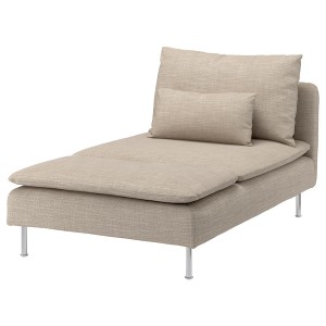 IKEA SÖDERHAMN Chaise cover Hillared Beige, Ikea Ireland | 1024WBIZJ