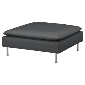 IKEA SÖDERHAMN Cover for ottoman Fridtuna Dark Gray, Ikea Ireland | 0173GZQKP