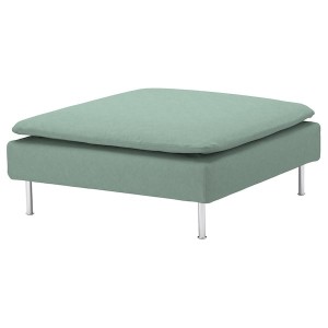 IKEA SÖDERHAMN Cover for ottoman Tallmyra Light Green, Ikea Ireland | 6485SQCWL