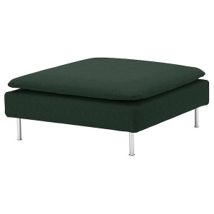 IKEA SÖDERHAMN Cover for ottoman Tallmyra Dark Green, Ikea Ireland | 0627LJFXZ
