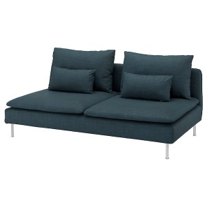 IKEA SÖDERHAMN Cover for sofa section Hillared Dark Blue, Ikea Ireland | 5972VKRGN