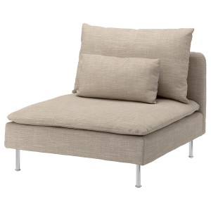 IKEA SÖDERHAMN cover for 1-seat section Hillared Beige, Ikea Ireland | 2084XUNSP