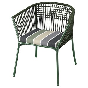 IKEA SEGERÖN armchair, outdoor Dark Green / Frösön / Duvholmen Stripe Pattern, Ikea Ireland | 0637WVNIG