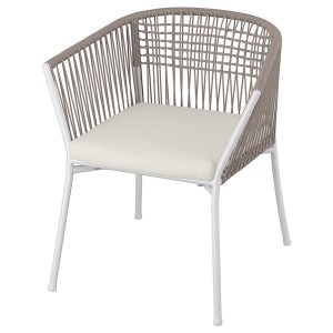 IKEA SEGERÖN armchair, outdoor White / Beige / Frösön / Duvholmen Beige, Ikea Ireland | 1905FAWTQ