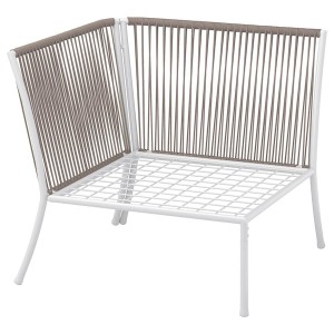 IKEA SEGERÖN corner section, outdoor, white/beige, Ikea Ireland | 1407JUTHA