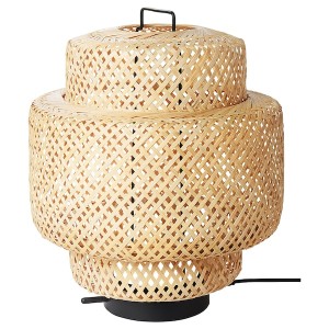 IKEA SINNERLIG LED table lamp, bamboo/handmade dimmable, Ikea Ireland | 2695MLPHT