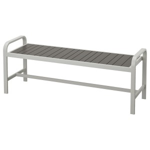 IKEA SJÄLLAND bench, outdoor, light gray/dark gray, 53 1/2 in, Ikea Ireland | 7829YPCLK