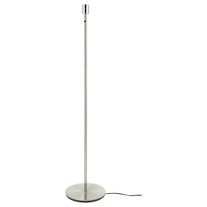 IKEA SKAFTET Floor lamp base with LED bulb, nickel plated, Ikea Ireland | 4710TSNZQ