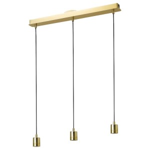 IKEA SKAFTET triple cord set with ceiling mount Rectangle Brass, Ikea Ireland | 8094XISTR