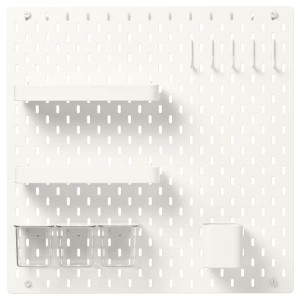 IKEA SKÅDIS pegboard combination, 22x22 in White, Ikea Ireland | 0758UIJQY