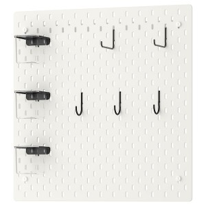 IKEA SKÅDIS pegboard combination, 22x22 in White, Ikea Ireland | 8345KPNHC