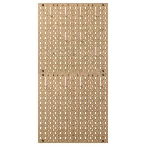 IKEA SKÅDIS pegboard combination, 22x44 in Wood, Ikea Ireland | 5842SPNXO