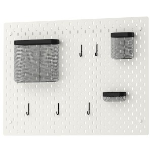 IKEA SKÅDIS pegboard combination, 30x22 in White, Ikea Ireland | 4506CPYEJ