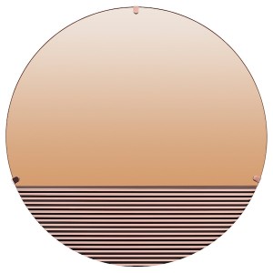 IKEA SKOGSGRÄNSEN decorative mirror, copper color, 19 5/8 in, Ikea Ireland | 0892ZMGSP