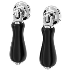 IKEA SKÄRHAMN drop pull, black/chrome plated, 13/16 in, 2 pack, Ikea Ireland | 7092ITXYW