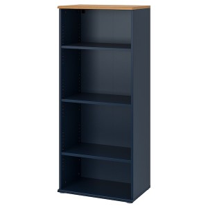 IKEA SKRUVBY bookcase, 23 5/8x55 1/8 in Black / Blue, Ikea Ireland | 5814VMIUD