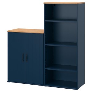 IKEA SKRUVBY storage combination, 51 1/8x55 1/8 in Black / Blue, Ikea Ireland | 3578WNSDT