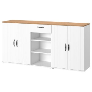 IKEA SKRUVBY storage combination, 74 3/4x35 3/8 in White, Ikea Ireland | 3105AMBDO