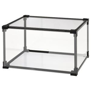 IKEA SKUFFEN shoe box, clear, 14x11x8 in, Ikea Ireland | 7285LGJEF