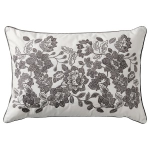 IKEA SKUGGNÄVA cushion, white/gray, 16x23 in, Ikea Ireland | 6241QANMK