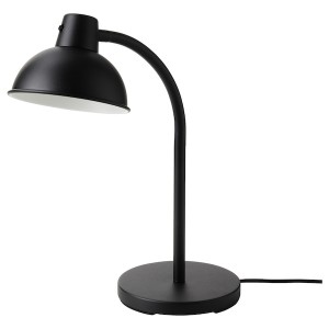 IKEA SKURUP work lamp with LED bulb, black, Ikea Ireland | 4637JUHKT