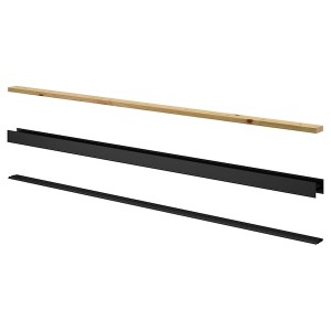 IKEA SKYTTA rail for sliding door frame, 2 tracks black Black, Ikea Ireland | 8214ZUCAL