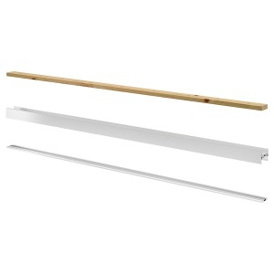 IKEA SKYTTA rail for sliding door frame, 2 tracks Aluminum Color, Ikea Ireland | 6104UFVAR