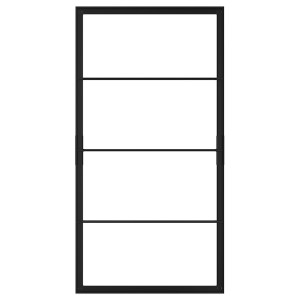 IKEA SKYTTA sliding door frame, 40 1/4x77 1/8 in Black, Ikea Ireland | 3289EUCIJ