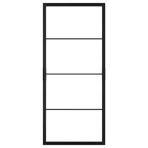 IKEA SKYTTA sliding door frame, 40 1/4x91 in Black, Ikea Ireland | 3429AXZRS