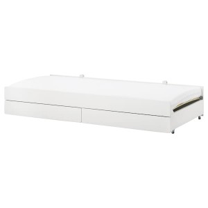 IKEA SLÄKT pull-out bed with storage, Twin White, Ikea Ireland | 6890UKCEX