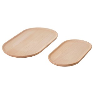 IKEA SMÖRLING serving tray, set of 2, beech, Ikea Ireland | 5290BSCIU