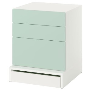 IKEA SMÅSTAD / UPPFÖRA 3-drawer chest, 23 5/8x25 5/8x29 7/8 in Green, Ikea Ireland | 8147BLSTQ