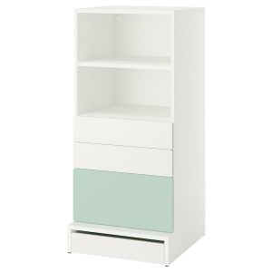 IKEA SMÅSTAD / UPPFÖRA bookcase, 23 5/8x25 5/8x53 1/2 in Green, Ikea Ireland | 5873XPFOZ