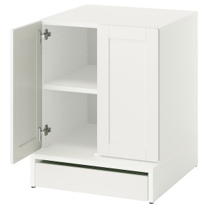 IKEA SMÅSTAD / UPPFÖRA cabinet, with frame/with 1 shelf, 23 5/8x25 5/8x29 7/8 in White, Ikea Ireland | 5043ELYCI