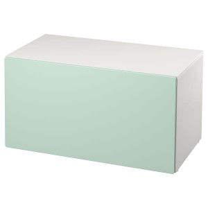 IKEA SMÅSTAD bench with toy storage, 35 3/8x20 1/2x18 7/8 in White / Light Green, Ikea Ireland | 2786XEBIZ